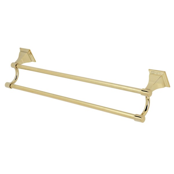 BAH6123PB Monarch 24" Dual Towel Bar, Polished Brass